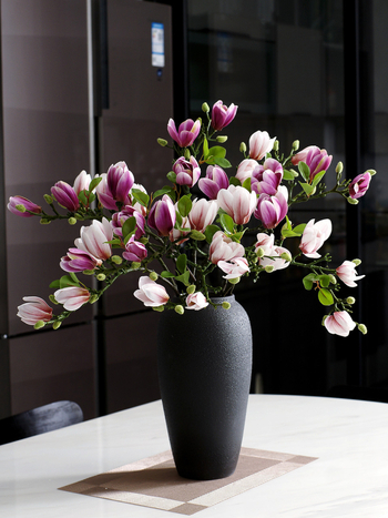 Svetainės kiniškų gėlių papuošalai gėlininkystės netikros gėlės dirbtinių gėlių pojūtis stalo dekoravimas namų šviesa prabangi magnolija