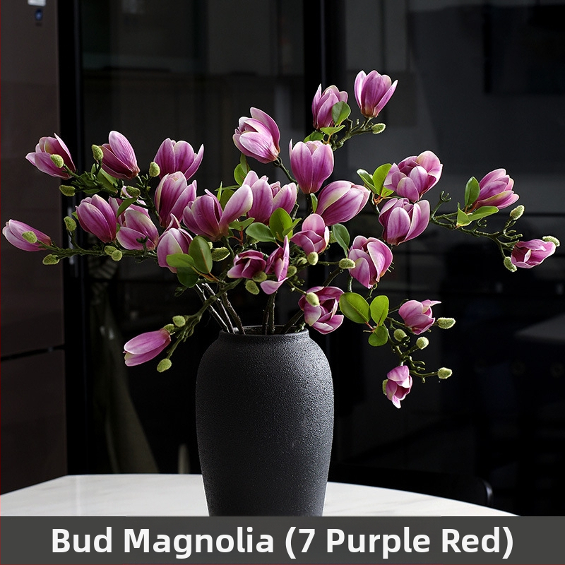 Svetainės kiniškų gėlių papuošalai gėlininkystės netikros gėlės dirbtinių gėlių pojūtis stalo dekoravimas namų šviesa prabangi magnolija