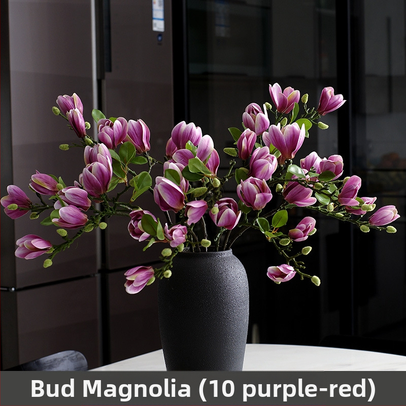 Svetainės kiniškų gėlių papuošalai gėlininkystės netikros gėlės dirbtinių gėlių pojūtis stalo dekoravimas namų šviesa prabangi magnolija