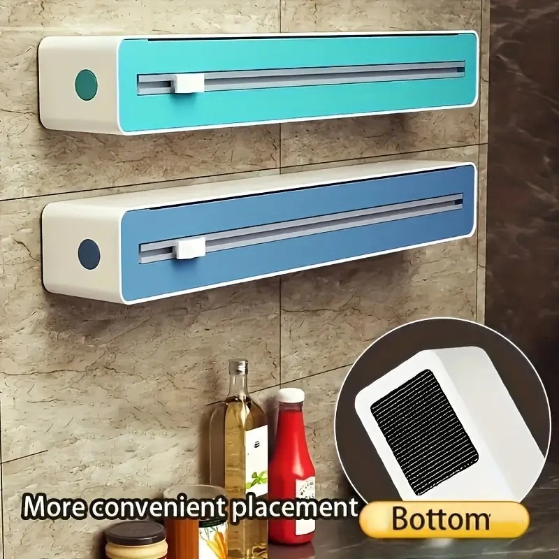 Naujas tarpvalstybinis virtuvės plastikinių įvyniojimų pjaustytuvas kepimo popieriui, alavo folijos pjaustymo dėžutė, siurbimo puodelis, magnetinis siurbimas, buitinis aliejus, popieriaus pjaustymas