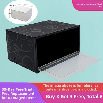 Sustorinta batų dėžės laikymo dėžė, skaidri batų lentyna, batų spintelė, namų apyvokos reikmenų parduotuvė, daugiasluoksnė sulankstoma batų dėžė