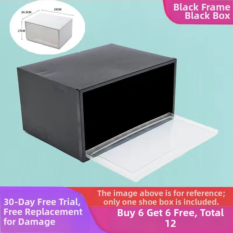 Sustorinta batų dėžės laikymo dėžė, skaidri batų lentyna, batų spintelė, namų apyvokos reikmenų parduotuvė, daugiasluoksnė sulankstoma batų dėžė