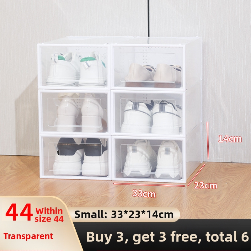 Sustorinta batų dėžės laikymo dėžė, skaidri batų lentyna, batų spintelė, namų apyvokos reikmenų parduotuvė, daugiasluoksnė sulankstoma batų dėžė