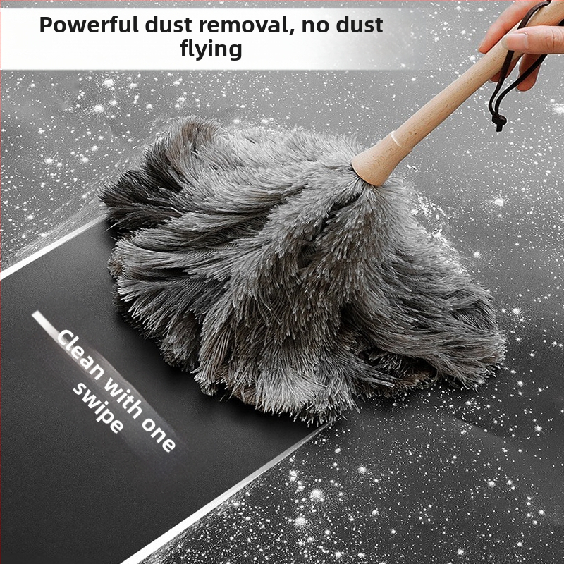 Jaanalinnu sulgedest tolmuhari ei aja karvu majapidamises kasutatava auto paksendava krüpteerimise puhastamiseks majapidamises kasutatava elektrostaatilise adsorptsiooni sulgedest tolmuhari