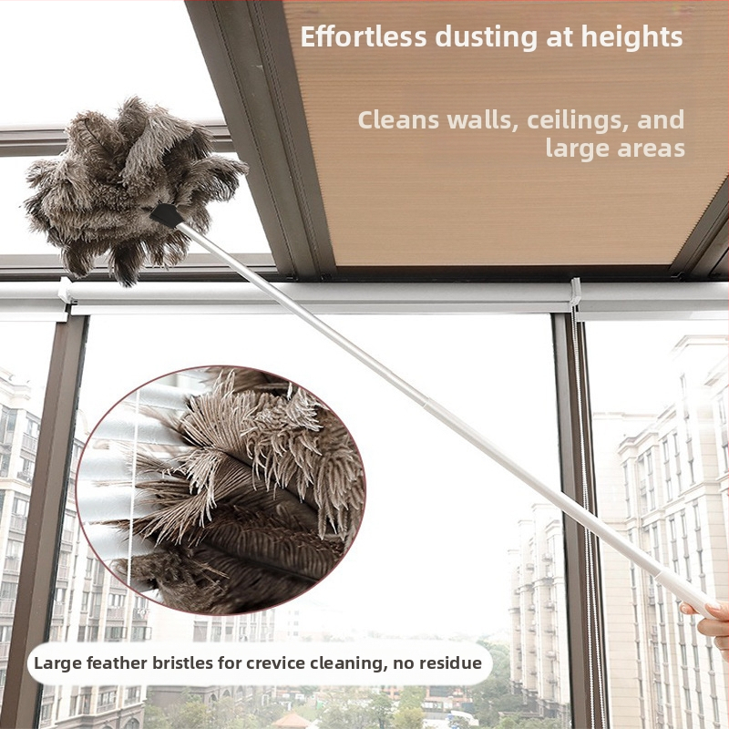 Jaanalinnu sulgedest tolmuhari ei aja karvu majapidamises kasutatava auto paksendava krüpteerimise puhastamiseks majapidamises kasutatava elektrostaatilise adsorptsiooni sulgedest tolmuhari