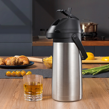 Õhurõhu tüüpi termosed majapidamistermosed suure mahutavusega roostevabast terasest presstüüpi pudeliga autotermosed