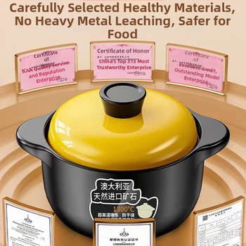 Troškintuvas, buitinis dujinis, aukštai temperatūrai atsparus, keraminis sriubos puodas, sausai degantis, neskilinėjantis dujinės viryklės specialus sriubos puodas