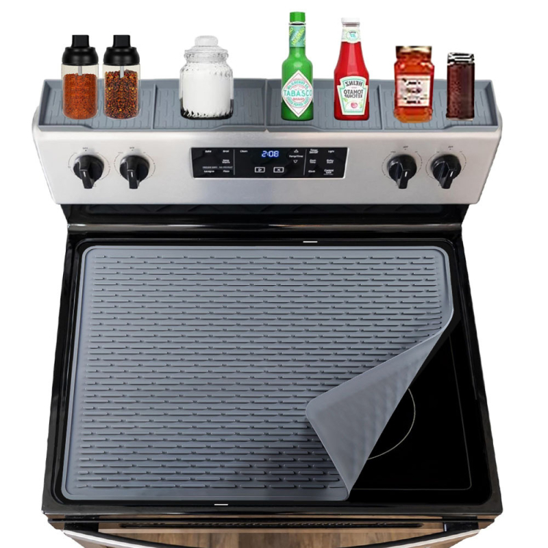 Amazon szilikon tűzhelyszőnyeg indukciós tűzhely szigetelővédő szőnyeg tűzhely felső fedél multifunkcionális mosogatószőnyeg lebomló és környezetbarát