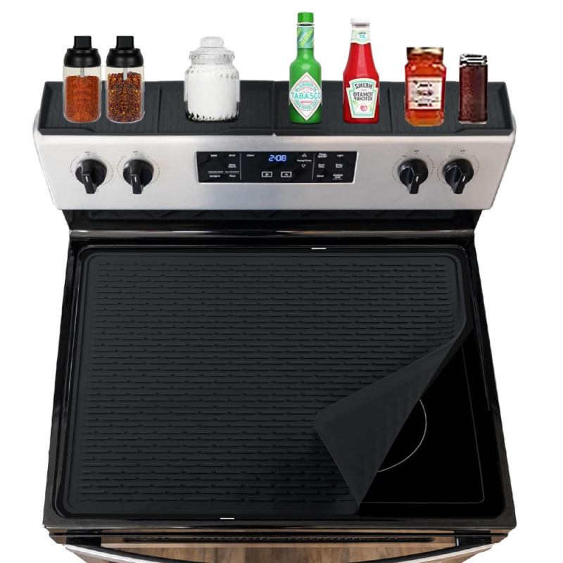 Amazon szilikon tűzhelyszőnyeg indukciós tűzhely szigetelővédő szőnyeg tűzhely felső fedél multifunkcionális mosogatószőnyeg lebomló és környezetbarát