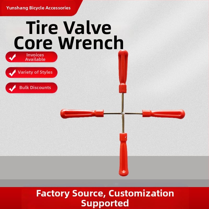 Vožtuvo šerdies raktas Vožtuvo koto ištraukiklis Viengalvis vožtuvo adata Amerikietiško stiliaus dvigalvis dvigubos paskirties išardymo įrankis dviračiams