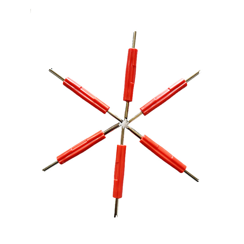 Vožtuvo šerdies raktas Vožtuvo koto ištraukiklis Viengalvis vožtuvo adata Amerikietiško stiliaus dvigalvis dvigubos paskirties išardymo įrankis dviračiams