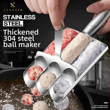 304 nerūdijančio plieno trigubas krevečių slydimo mėsos kukulių gamybos įrankis buitinis žuvies kukulis viengubas keturgubas mėsos kukulis sumuštinis artefaktas