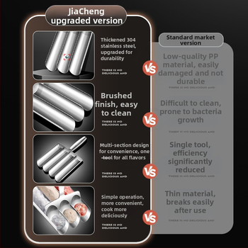 304 nerūdijančio plieno trigubas krevečių slydimo mėsos kukulių gamybos įrankis buitinis žuvies kukulis viengubas keturgubas mėsos kukulis sumuštinis artefaktas
