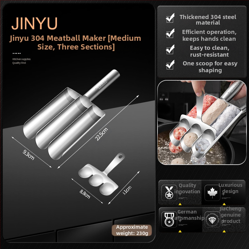 304 nerūdijančio plieno trigubas krevečių slydimo mėsos kukulių gamybos įrankis buitinis žuvies kukulis viengubas keturgubas mėsos kukulis sumuštinis artefaktas