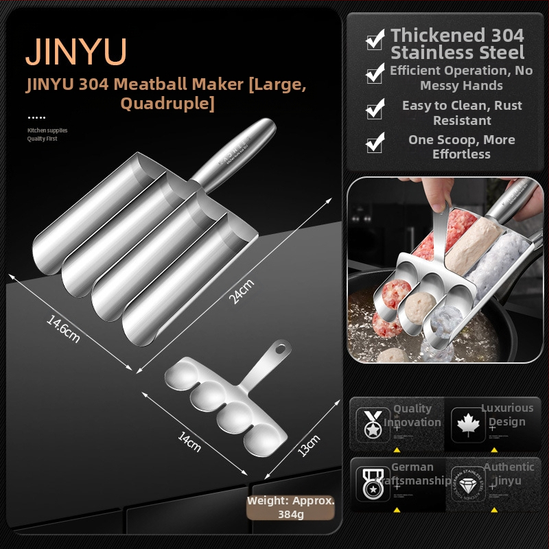 304 nerūdijančio plieno trigubas krevečių slydimo mėsos kukulių gamybos įrankis buitinis žuvies kukulis viengubas keturgubas mėsos kukulis sumuštinis artefaktas