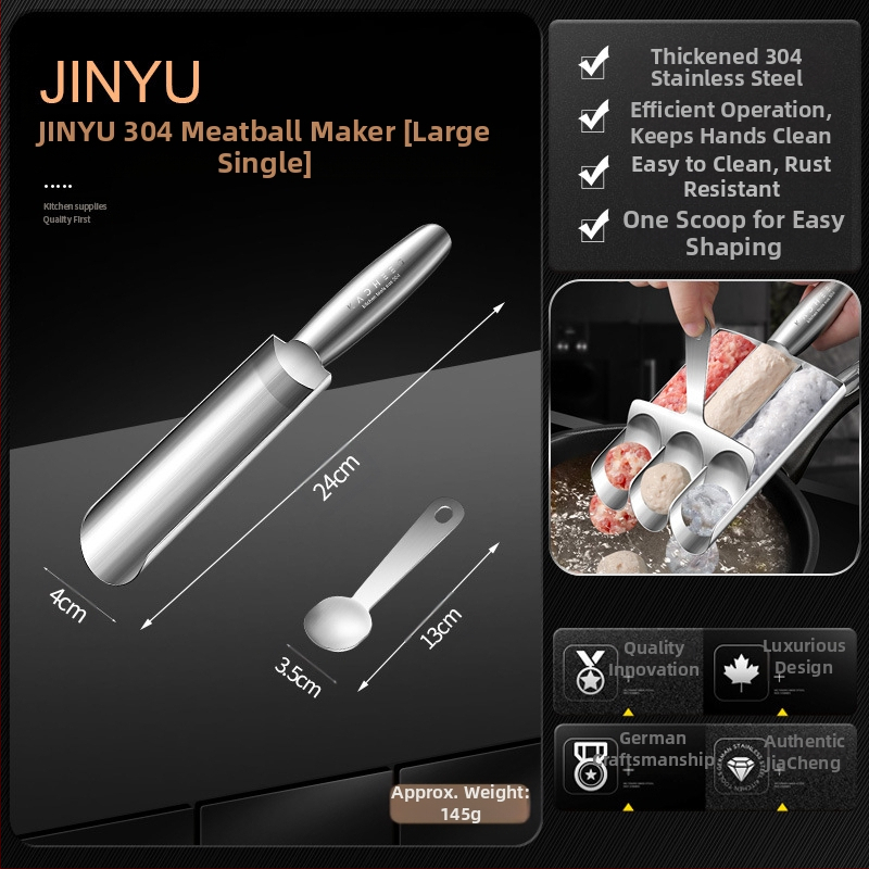 304 nerūdijančio plieno trigubas krevečių slydimo mėsos kukulių gamybos įrankis buitinis žuvies kukulis viengubas keturgubas mėsos kukulis sumuštinis artefaktas