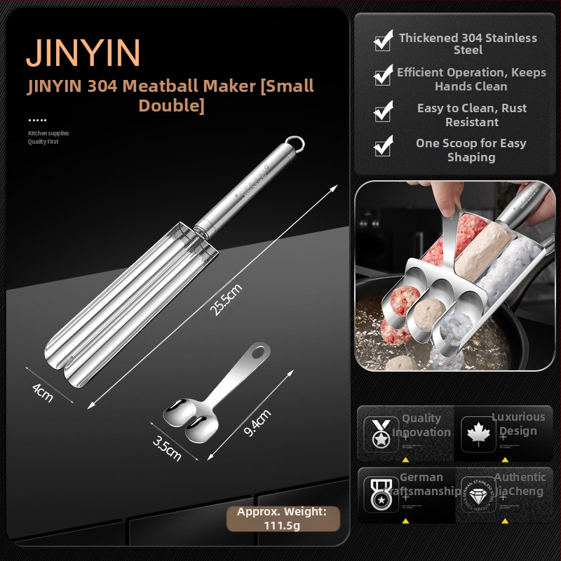 304 nerūdijančio plieno trigubas krevečių slydimo mėsos kukulių gamybos įrankis buitinis žuvies kukulis viengubas keturgubas mėsos kukulis sumuštinis artefaktas