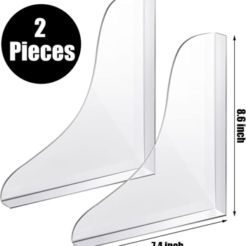 Határokon átnyúló új akril zuhany splash cover 2 darabos kád mosdó védőburkolat kád splash cover szett