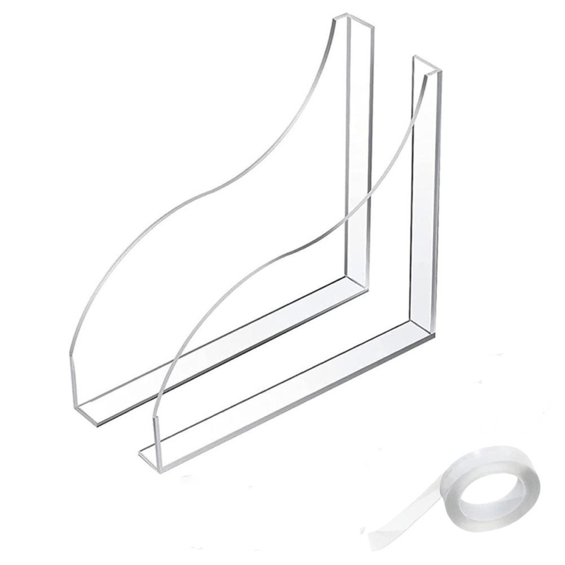 Határokon átnyúló új akril zuhany splash cover 2 darabos kád mosdó védőburkolat kád splash cover szett