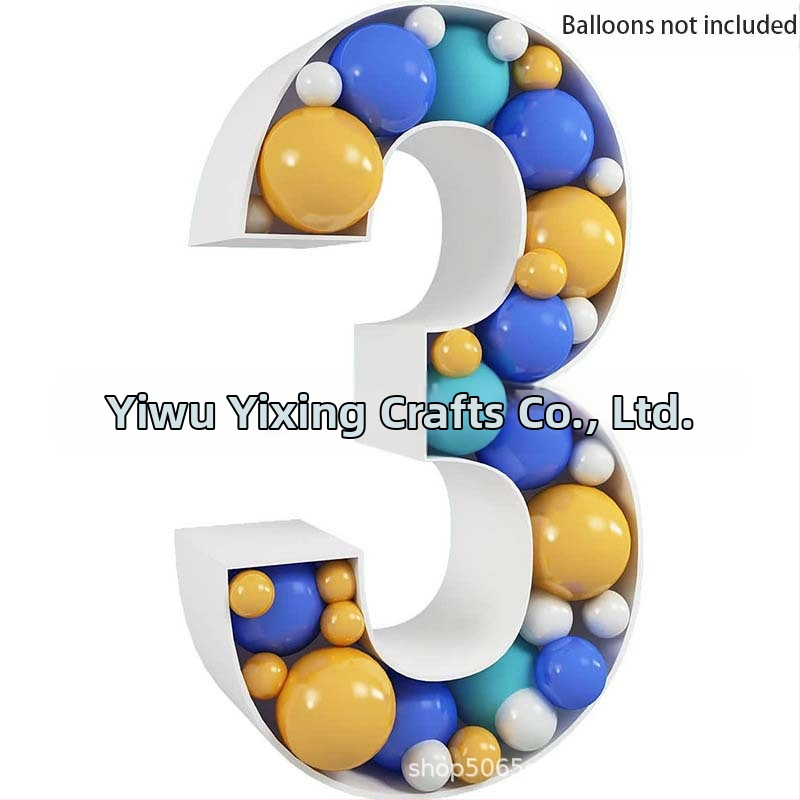 Трансгранична нова 73-сантиметрова мозаечна дигитална кутия за пълнене на балони, стойка за дигитална колона с балони KT табло