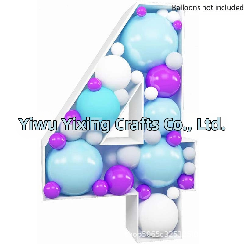 Трансгранична нова 73-сантиметрова мозаечна дигитална кутия за пълнене на балони, стойка за дигитална колона с балони KT табло