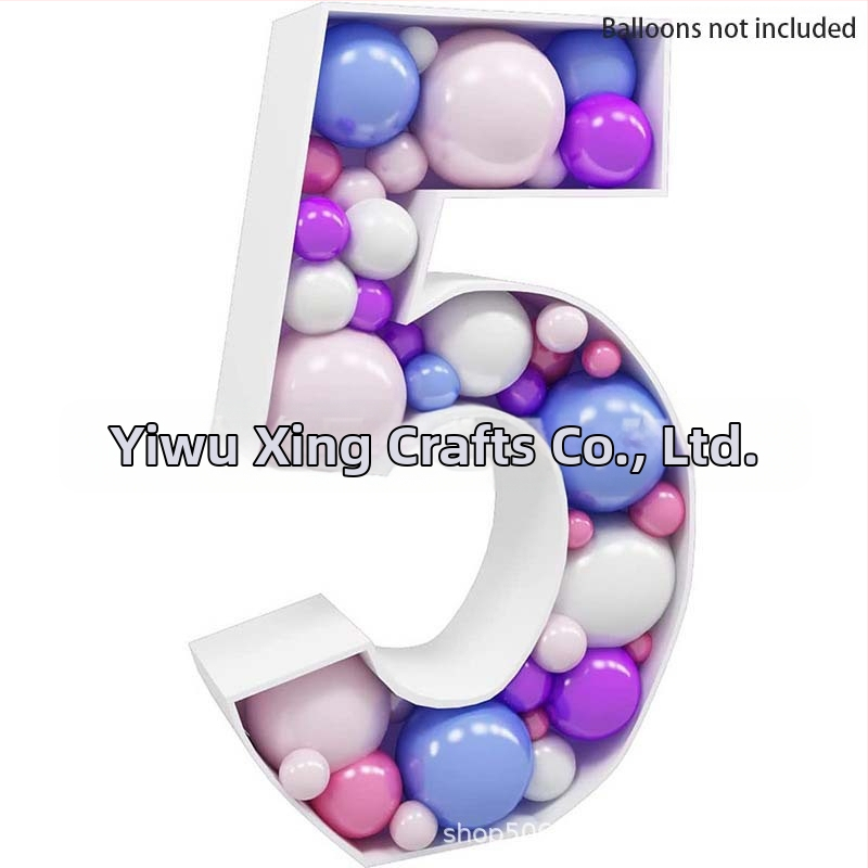 Трансгранична нова 73-сантиметрова мозаечна дигитална кутия за пълнене на балони, стойка за дигитална колона с балони KT табло