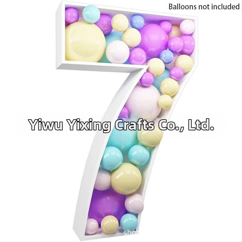 Трансгранична нова 73-сантиметрова мозаечна дигитална кутия за пълнене на балони, стойка за дигитална колона с балони KT табло