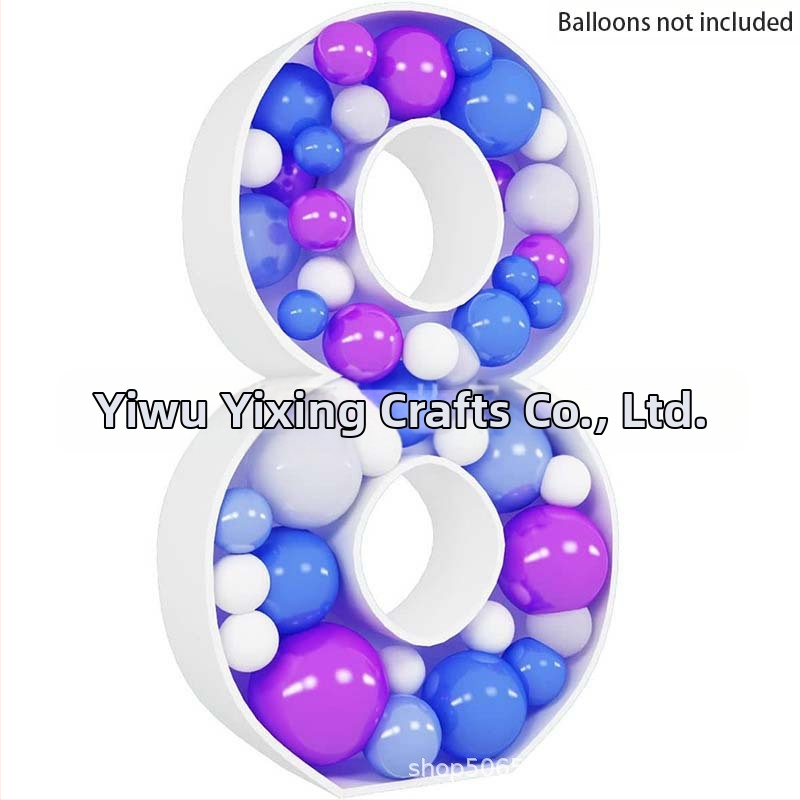 Трансгранична нова 73-сантиметрова мозаечна дигитална кутия за пълнене на балони, стойка за дигитална колона с балони KT табло