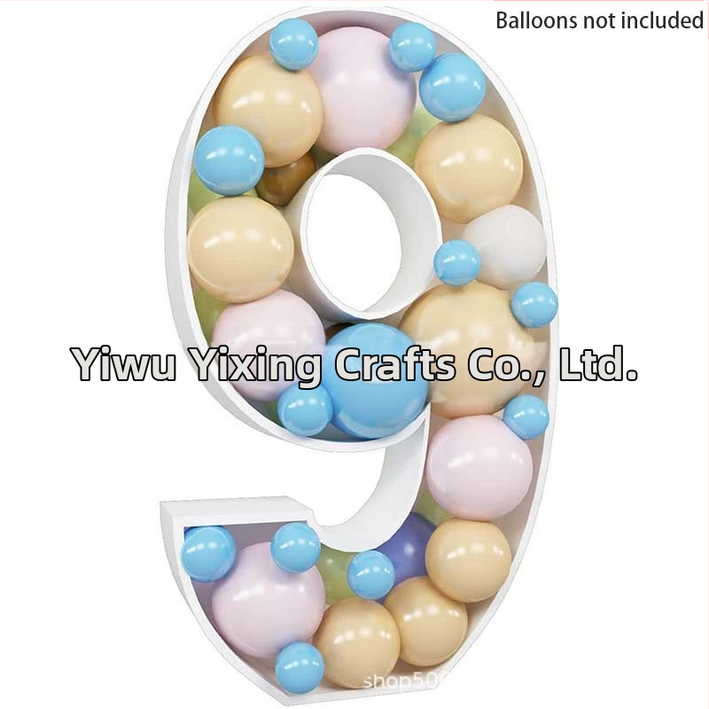 Трансгранична нова 73-сантиметрова мозаечна дигитална кутия за пълнене на балони, стойка за дигитална колона с балони KT табло