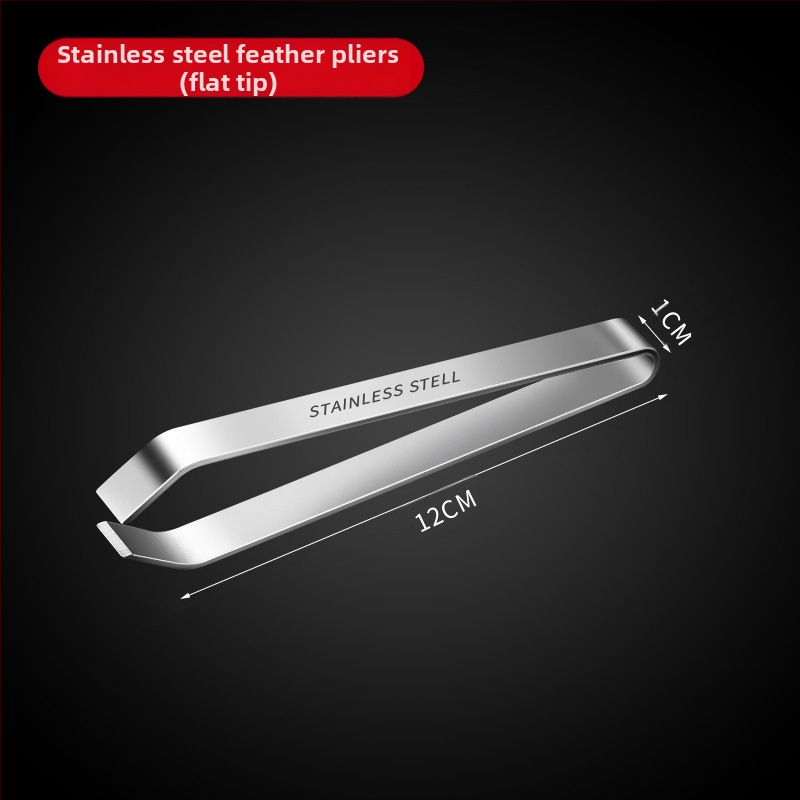 Storas nerūdijančio plieno kiaulių plaukų segtukas Buitinės žuvų kaulų replės Vištienos ančių replės Pincetas Segtukas Virtuvės įtaisai