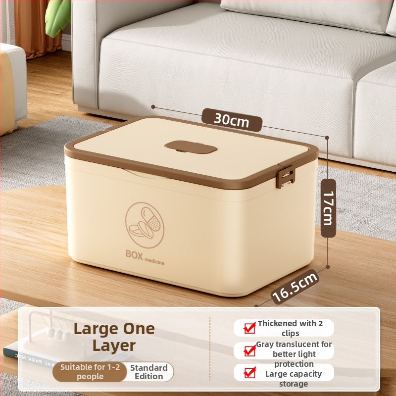 Kodumajapidamises kasutatav suur ravimikarp hulgimüügi mitmekihiline sahtliga meditsiiniline hoiukarp kaasaskantav kodune hädaabi kaasaskantav esmaabi ravimikarp