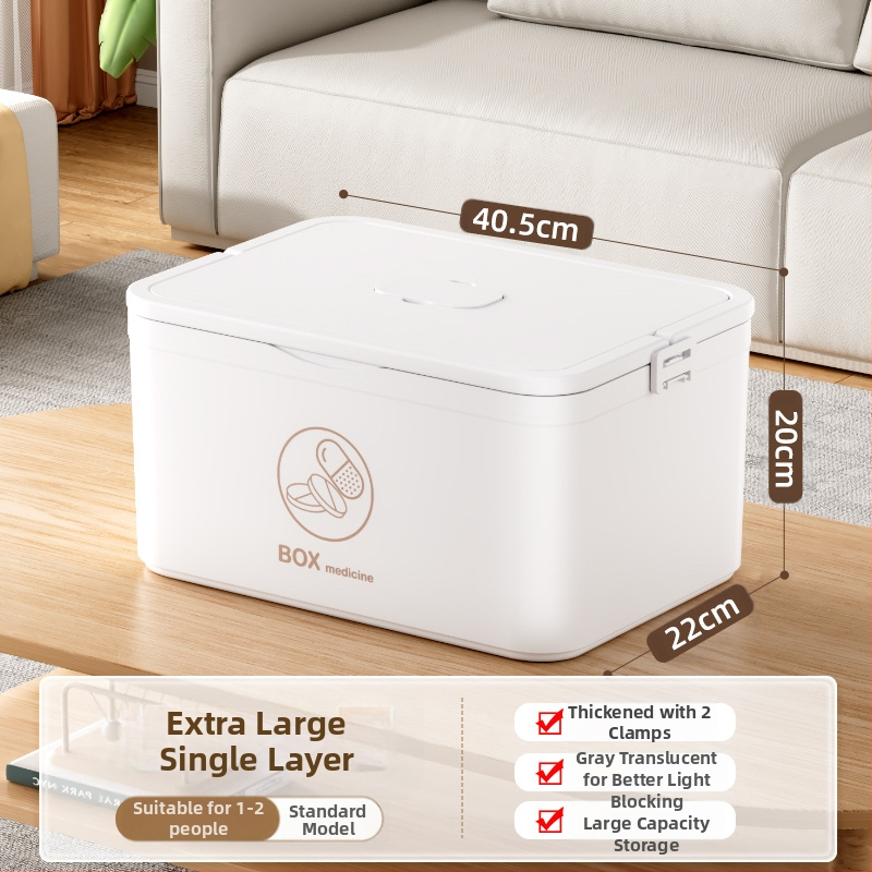 Kodumajapidamises kasutatav suur ravimikarp hulgimüügi mitmekihiline sahtliga meditsiiniline hoiukarp kaasaskantav kodune hädaabi kaasaskantav esmaabi ravimikarp