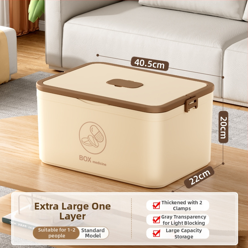 Kodumajapidamises kasutatav suur ravimikarp hulgimüügi mitmekihiline sahtliga meditsiiniline hoiukarp kaasaskantav kodune hädaabi kaasaskantav esmaabi ravimikarp