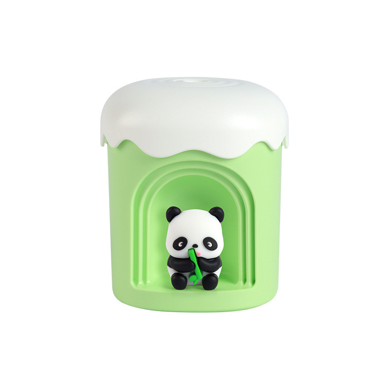 Mielas naminių gyvūnėlių mažas naktinės lemputės drėkintuvas, įmontuotas į USB, mielas biuro stalinio drėkintuvo atmosferos šviesos purkštuvas