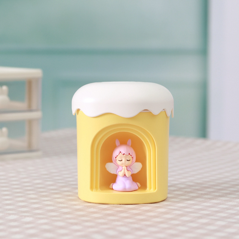 Mielas naminių gyvūnėlių mažas naktinės lemputės drėkintuvas, įmontuotas į USB, mielas biuro stalinio drėkintuvo atmosferos šviesos purkštuvas