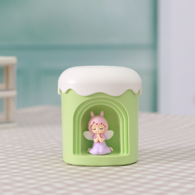 Mielas naminių gyvūnėlių mažas naktinės lemputės drėkintuvas, įmontuotas į USB, mielas biuro stalinio drėkintuvo atmosferos šviesos purkštuvas