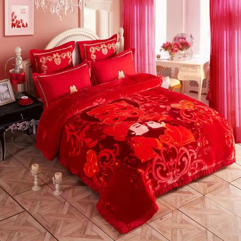 Uus Raschel tekk kahekordse paksendatud tekk korallfliisist tekikate tekk pulmatekk tekk tehase hulgimüük