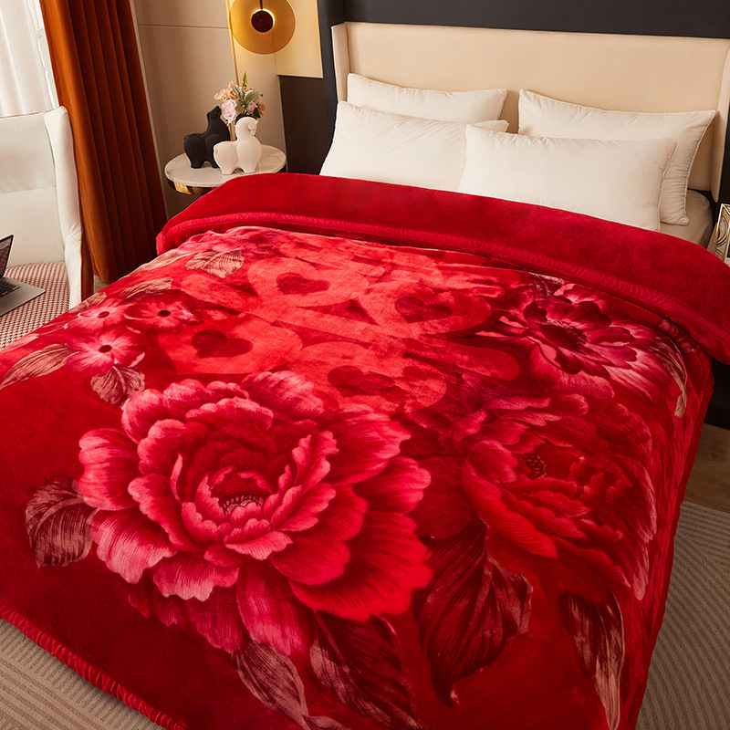 Uus Raschel tekk kahekordse paksendatud tekk korallfliisist tekikate tekk pulmatekk tekk tehase hulgimüük