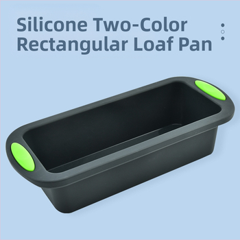 Tehase hulgimüügi silikoonist kahevärviline ristkülikukujuline röstsaiakoogi taldrik kodukoogivormi leivavormi küpsetamisriistad