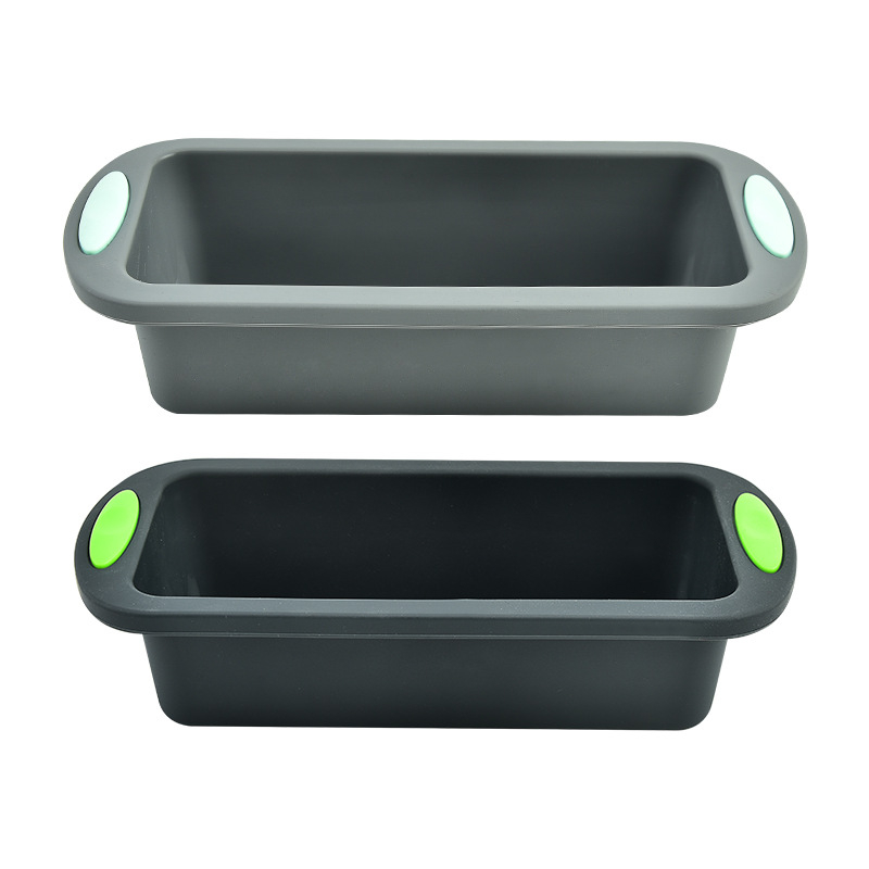 Tehase hulgimüügi silikoonist kahevärviline ristkülikukujuline röstsaiakoogi taldrik kodukoogivormi leivavormi küpsetamisriistad