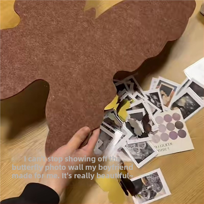 Prancūziški drugelio veltinio sienų lipdukai, miegamojo įėjimo atmosfera, nuotraukų siena, be perforatorių, sienų dekoracija svetainės fonui