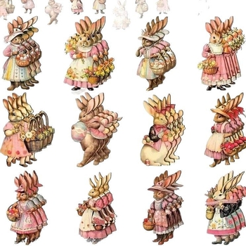 Нови великденски сладки дървени декорации за зайче, подходящи за дома и градината, украса за парти, висящи орнаменти.