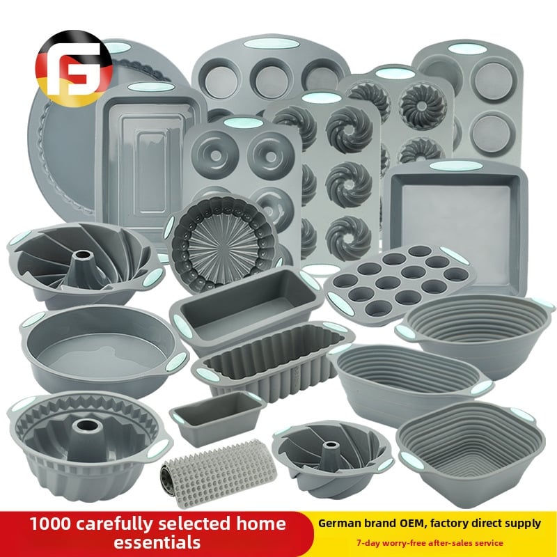 Amazoni kõrge temperatuurikindel silikoonist koogivorm Qi Feng küpsise röstsaia muffini tassi mittenakkuva koogivormi küpsetusvorm