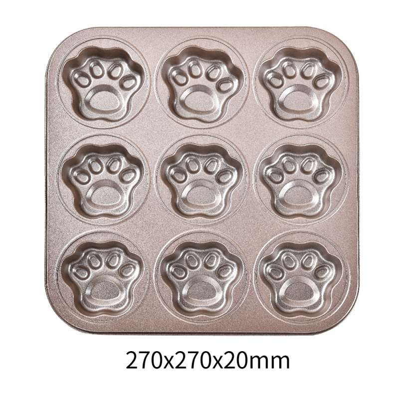 Koht mittenakkuva 9-ühendatud koomiksiloomaga koogivorm majapidamises isetegemise küpsetamiskoogivorm küpsetuspann šokolaadivorm