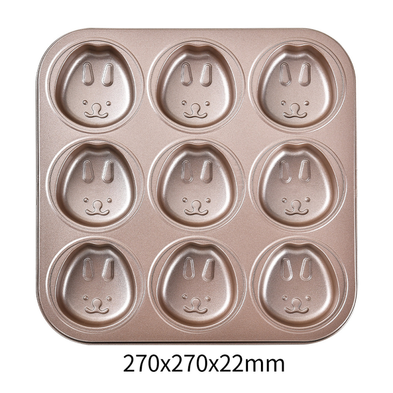 Koht mittenakkuva 9-ühendatud koomiksiloomaga koogivorm majapidamises isetegemise küpsetamiskoogivorm küpsetuspann šokolaadivorm