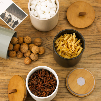 Σκανδιναβικό κεραμικό βάζο οικιακής χρήσης σφραγισμένο βάζο τσαγιού μεγάλο βάζο κουζίνας βάζο αποθήκευσης σιτηρών βάζο αποθήκευσης καφέ