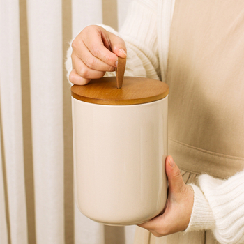 Σκανδιναβικό κεραμικό βάζο οικιακής χρήσης σφραγισμένο βάζο τσαγιού μεγάλο βάζο κουζίνας βάζο αποθήκευσης σιτηρών βάζο αποθήκευσης καφέ