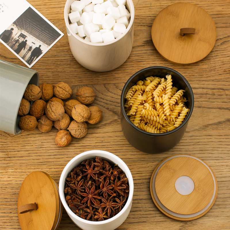 Nordijska keramička staklenka Kućanska zatvorena staklenka Staklenka za čaj Velika staklenka Kuhinjska staklenka za pohranu žitarica Staklenka za pohranu Kava