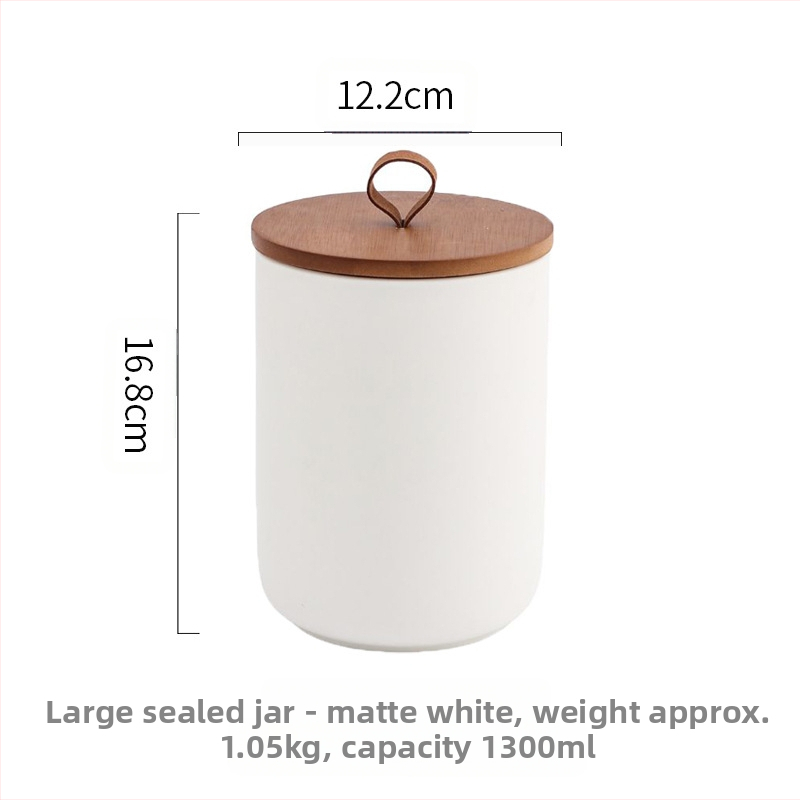 Nordijska keramička staklenka Kućanska zatvorena staklenka Staklenka za čaj Velika staklenka Kuhinjska staklenka za pohranu žitarica Staklenka za pohranu Kava