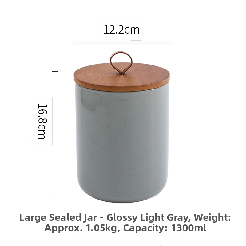 Nordijska keramička staklenka Kućanska zatvorena staklenka Staklenka za čaj Velika staklenka Kuhinjska staklenka za pohranu žitarica Staklenka za pohranu Kava